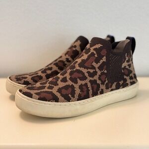 ROTHY'S THE CHELSEA Wildcat Limited Edition Leopard Print Boots Sz 6.5